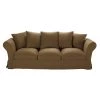 Maisons Du Monde Housses De Canapé Housse De Canapé 4/5 Places En Lin Froissé Marron Havane -Housses de canapé Soldes housse de canape 4 5 places en lin froisse marron havane 1000 10 24 221588 1