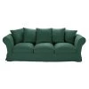 Maisons Du Monde Housses De Canapé Housse De Canapé 4/5 Places En Lin Froissé Vert