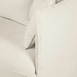 Maisons Du Monde Housses De Canapé Housse De Canapé Convertible 2 Places En Lin Froissé Blanc -Housses de canapé Soldes housse de canape convertible 2 places en lin froisse blanc 1000 12 15 204318 4