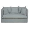 Maisons Du Monde Housses De Canapé Housse De Canapé Convertible 2 Places En Lin Froissé Gris Clair -Housses de canapé Soldes housse de canape convertible 2 places en lin froisse gris clair 1000 14 17 204320 3