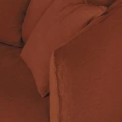 Maisons Du Monde Housses De Canapé Housse De Canapé Convertible 2 Places En Lin Froissé Terracotta -Housses de canapé Soldes housse de canape convertible 2 places en lin froisse terracotta 1000 7 27 204330 4