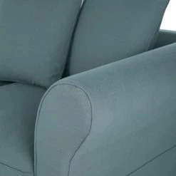 Maisons Du Monde Housses De Canapé Housse De Canapé Convertible 3/4 Places (12 Cm) En Lin Froissé Bleu Céladon -Housses de canapé Soldes housse de canape convertible 3 4 places 12 cm en lin froisse bleu celadon 1000 6 22 204448 4