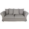 Maisons Du Monde Housses De Canapé Housse De Canapé Convertible 3/4 Places (12 Cm) En Lin Froissé Gris Clair -Housses de canapé Soldes housse de canape convertible 3 4 places 12 cm en lin froisse gris clair 1000 4 20 204446 1