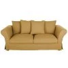 Maisons Du Monde Housses De Canapé Housse De Canapé Convertible 3/4 Places (12 Cm) En Lin Froissé Ocre -Housses de canapé Soldes housse de canape convertible 3 4 places 12 cm en lin froisse ocre 1000 9 25 204451 1