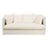 Maisons Du Monde Housses De Canapé Housse De Canapé Convertible 3/4 Places En Lin Froissé Blanc -Housses de canapé Soldes housse de canape convertible 3 4 places en lin froisse blanc 1000 15 35 204338 1