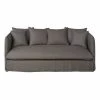 Maisons Du Monde Housses De Canapé Housse De Canapé Convertible 3/4 Places En Lin Supérieur Gris -Housses de canapé Soldes housse de canape convertible 3 4 places en lin superieur gris 1000 12 25 204369 1