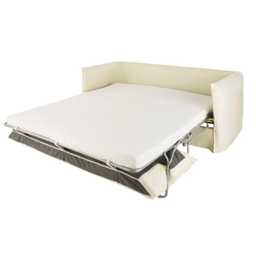 Maisons Du Monde Housses De Canapé Housse De Canapé Convertible 3/4 Places En Lin Supérieur Ivoire 4 Maisons Du Monde Housses De Canapé Housse De Canapé Convertible 3/4 Places En Lin Supérieur Ivoire – Image 2