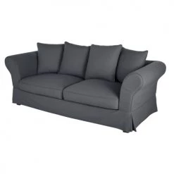 Maisons Du Monde Housses De Canapé Housse De Canapé Convertible 3/4 Places (matelas 12 Cm) Gris Ardoise -Housses de canapé Soldes housse de canape convertible 3 4 places matelas 12 cm gris ardoise 1000 13 32 212207 3