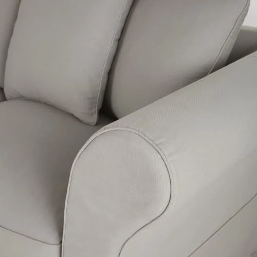 Maisons Du Monde Housses De Canapé Housse De Canapé Convertible 3/4 Places (matelas 12 Cm) Gris Clair 6 Maisons Du Monde Housses De Canapé Housse De Canapé Convertible 3/4 Places (matelas 12 Cm) Gris Clair – Image 4