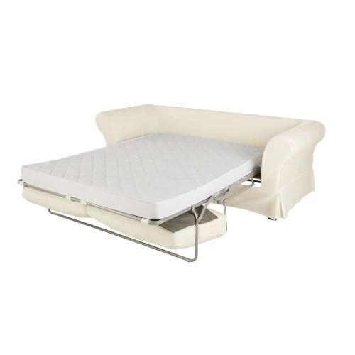 Maisons Du Monde Housses De Canapé Housse De Canapé Convertible 3/4 Places (matelas 12 Cm) Ivoire 4 Maisons Du Monde Housses De Canapé Housse De Canapé Convertible 3/4 Places (matelas 12 Cm) Ivoire – Image 2