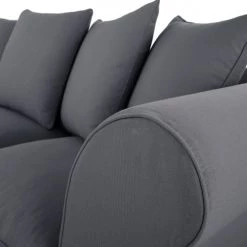 Maisons Du Monde Housses De Canapé Housse De Canapé D'angle Convertible 6 Places (matelas 12 Cm) Gris Ardoise -Housses de canapé Soldes housse de canape d angle convertible 6 places matelas 12 cm gris ardoise 1000 12 7 212223 3