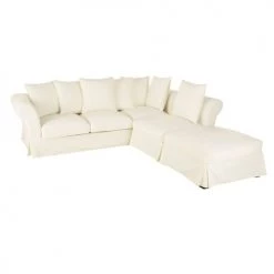 Maisons Du Monde Housses De Canapé Housse De Canapé D'angle Convertible 6 Places (matelas 12 Cm) Ivoire -Housses de canapé Soldes housse de canape d angle convertible 6 places matelas 12 cm ivoire 1000 10 5 212221 3