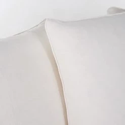 Maisons Du Monde Housses De Canapé Housse De Canapé D'angle Convertible En Lin Froissé Blanc -Housses de canapé Soldes housse de canape d angle convertible en lin froisse blanc 1000 12 4 204471 4