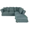 Maisons Du Monde Housses De Canapé Housse De Canapé D'angle Convertible En Lin Froissé Bleu Céladon -Housses de canapé Soldes housse de canape d angle convertible en lin froisse bleu celadon 1000 16 8 204475 1