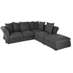 Maisons Du Monde Housses De Canapé Housse De Canapé D'angle Convertible En Lin Froissé Gris Anthracite 10 Maisons Du Monde Housses De Canapé Housse De Canapé D'angle Convertible En Lin Froissé Gris Anthracite -Housses de canapé Soldes housse de canape d angle convertible en lin froisse gris anthracite 1000 15 7 204474 3