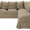 Maisons Du Monde Housses De Canapé Housse De Canapé D'angle Fixe Et Convertible 6 Places (matelas 6 Cm) Taupe -Housses de canapé Soldes housse de canape d angle fixe et convertible 6 places matelas 6 cm taupe 1000 8 3 212219 1