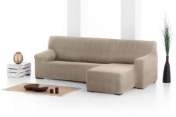 Eysa Housses De Canapé Housse De Canapé En L Droite B/c Taupe 250 - 360 Cm -Housses de canapé Soldes housse de canape en l droite b c taupe 250 360 cm 3