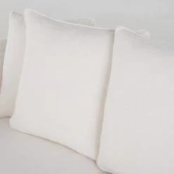 Maisons Du Monde Housses De Canapé Housse De Canapé Fixe Et Convertible 3/4 Places (6 Cm) En Lin Froissé Blanc -Housses de canapé Soldes housse de canape fixe et convertible 3 4 places 6 cm en lin froisse blanc 1000 10 9 204435 3