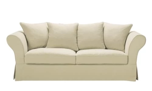 Maisons Du Monde Housses De Canapé Housse De Canapé Fixe Et Convertible 3/4 Places (6 Cm) En Lin Froissé Bleu Céladon 3 Maisons Du Monde Housses De Canapé Housse De Canapé Fixe Et Convertible 3/4 Places (6 Cm) En Lin Froissé Bleu Céladon