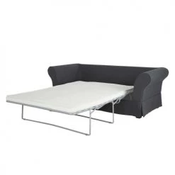 Maisons Du Monde Housses De Canapé Housse De Canapé Fixe Et Convertible 3/4 Places (6 Cm) En Lin Froissé Gris Anthracite -Housses de canapé Soldes housse de canape fixe et convertible 3 4 places 6 cm en lin froisse gris anthracite 1000 13 12 204438 3