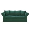 Maisons Du Monde Housses De Canapé Housse De Canapé Fixe Et Convertible 3/4 Places (matelas 6 Cm) En Lin Froissé Vert