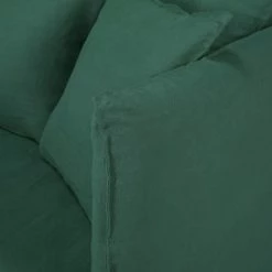 Maisons Du Monde Housses De Canapé Housse De Canapé-lit 3/4 Places En Lin Froissé Vert -Housses de canapé Soldes housse de canape lit 3 4 places en lin froisse vert 1000 5 29 221634 3