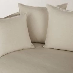 Maisons Du Monde Housses De Canapé Housse De Canapé-lit 3/4 Places En Lin Supérieur Beige -Housses de canapé Soldes housse de canape lit 3 4 places en lin superieur beige 1000 3 13 221700 4