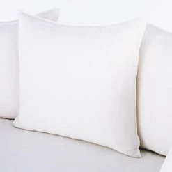 Maisons Du Monde Housses De Canapé Housse De Canapé-lit 3/4 Places En Lin Supérieur Blanc -Housses de canapé Soldes housse de canape lit 3 4 places en lin superieur blanc 1000 16 9 221696 4