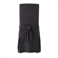 Maisons Du Monde Housses De Chaises Et Galettes De Chaises Housse De Chaise Avec Nœud En Coton Anthracite