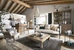 Maisons Du Monde Housses De Chaises Et Galettes De Chaises Housse De Chaise De Bar En Coton Anthracite -Housses de canapé Soldes housse de chaise de bar en coton anthracite 1000 9 21 147416 7