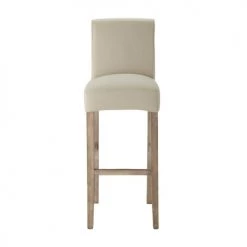 Maisons Du Monde Housses De Chaises Et Galettes De Chaises Housse De Chaise De Bar En Coton Mastic -Housses de canapé Soldes housse de chaise de bar en coton mastic 1000 7 19 147414 1