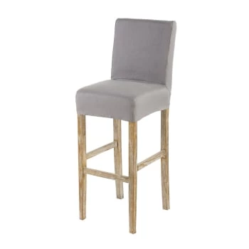 Maisons Du Monde Housses De Chaises Et Galettes De Chaises Housse De Chaise De Bar En Lin Gris 7 Maisons Du Monde Housses De Chaises Et Galettes De Chaises Housse De Chaise De Bar En Lin Gris – Image 5