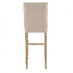 Maisons Du Monde Housses De Chaises Et Galettes De Chaises Housse De Chaise De Bar En Suédine Beige -Housses de canapé Soldes housse de chaise de bar en suedine beige 1000 15 17 203131 3