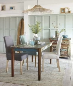 Maisons Du Monde Housses De Chaises Et Galettes De Chaises Housse De Chaise En Lin Lavé Grise -Housses de canapé Soldes housse de chaise en lin lave grise 1000 1 40 147476 7