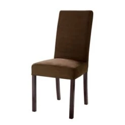 Maisons Du Monde Housses De Chaises Et Galettes De Chaises Housse De Chaise En Microsuède Taupe 41x70 -Housses de canapé Soldes housse de chaise en microfibre chocolat margaux 1000 16 10 147610 1 1