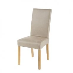 Maisons Du Monde Housses De Chaises Et Galettes De Chaises Housse De Chaise En Microsuède Beige 41x70