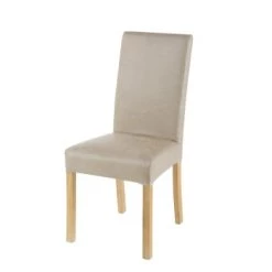 Maisons Du Monde Housses De Chaises Et Galettes De Chaises Housse De Chaise En Microsuède Beige 41x70 -Housses de canapé Soldes housse de chaise en microsuede beige 41x70 margaux 1000 10 33 177932 1 3