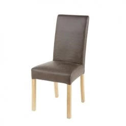 Maisons Du Monde Housses De Chaises Et Galettes De Chaises Housse De Chaise En Microsuède Taupe 41x70