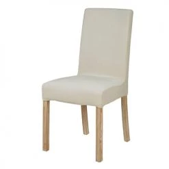 Maisons Du Monde Housses De Chaises Et Galettes De Chaises Housse De Chaise En Velours Beige, OEKO-TEX®