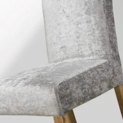 Maisons Du Monde Housses De Chaises Et Galettes De Chaises Housse De Chaise En Velours Bleu Iceberg -Housses de canapé Soldes housse de chaise en velours bleu iceberg 1000 8 3 203158 4