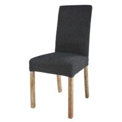 Maisons Du Monde Housses De Chaises Et Galettes De Chaises Housse De Chaise En Tissu Ocre -Housses de canapé Soldes housse de chaise gris charbon 47x57 margaux 1000 0 3 169456 1