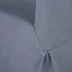 Maisons Du Monde Housses De Chaises Et Galettes De Chaises Housse De Chaise Longue En Lin Bleu Gris, OEKO-TEX® -Housses de canapé Soldes housse de chaise longue en lin bleu gris oeko tex 1000 16 35 222665 4