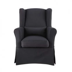 Housses de canapé Soldes -Housses de canapé Soldes housse de fauteuil en coton anthracite 1000 5 0 147395 1