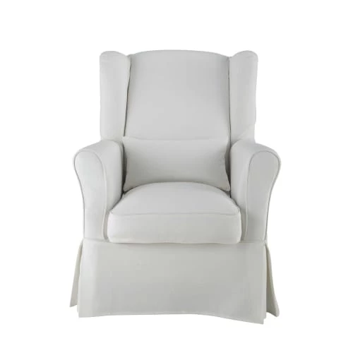 Maisons Du Monde Housses De Fauteuil Housse De Fauteuil En Coton Ivoire 4 Maisons Du Monde Housses De Fauteuil Housse De Fauteuil En Coton Ivoire – Image 2