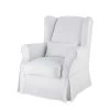 Maisons Du Monde Housses De Fauteuil Housse De Fauteuil En Lin Blanche
