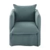Maisons Du Monde Housses De Fauteuil Housse De Fauteuil En Lin Froissé Bleu Céladon