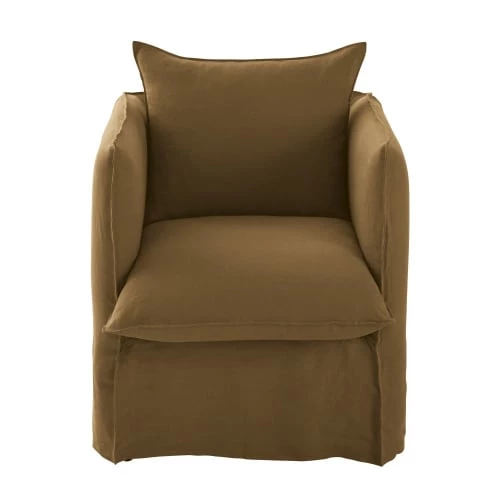 Maisons Du Monde Housses De Fauteuil Housse De Fauteuil En Lin Froissé Marron Havane 3 Maisons Du Monde Housses De Fauteuil Housse De Fauteuil En Lin Froissé Marron Havane