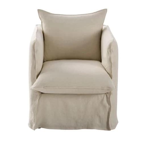 Maisons Du Monde Housses De Fauteuil Housse De Fauteuil En Lin Supérieur Beige 3 Maisons Du Monde Housses De Fauteuil Housse De Fauteuil En Lin Supérieur Beige