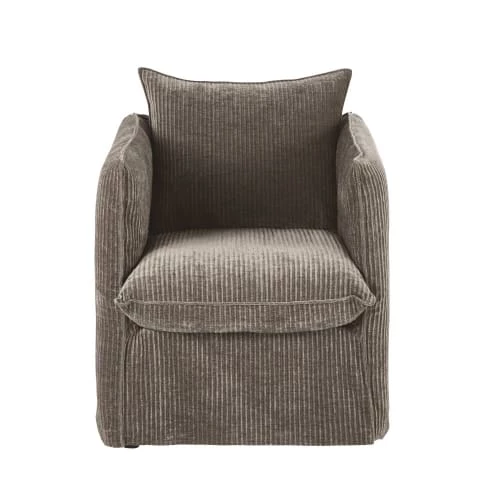 Maisons Du Monde Housses De Fauteuil Housse De Fauteuil En Velours Côtelé Marron 3 Maisons Du Monde Housses De Fauteuil Housse De Fauteuil En Velours Côtelé Marron