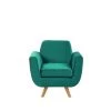 Beliani Housses De Fauteuil Housse En Velours Vert Pour Fauteuil -Housses de canapé Soldes housse en velours vert pour fauteuil